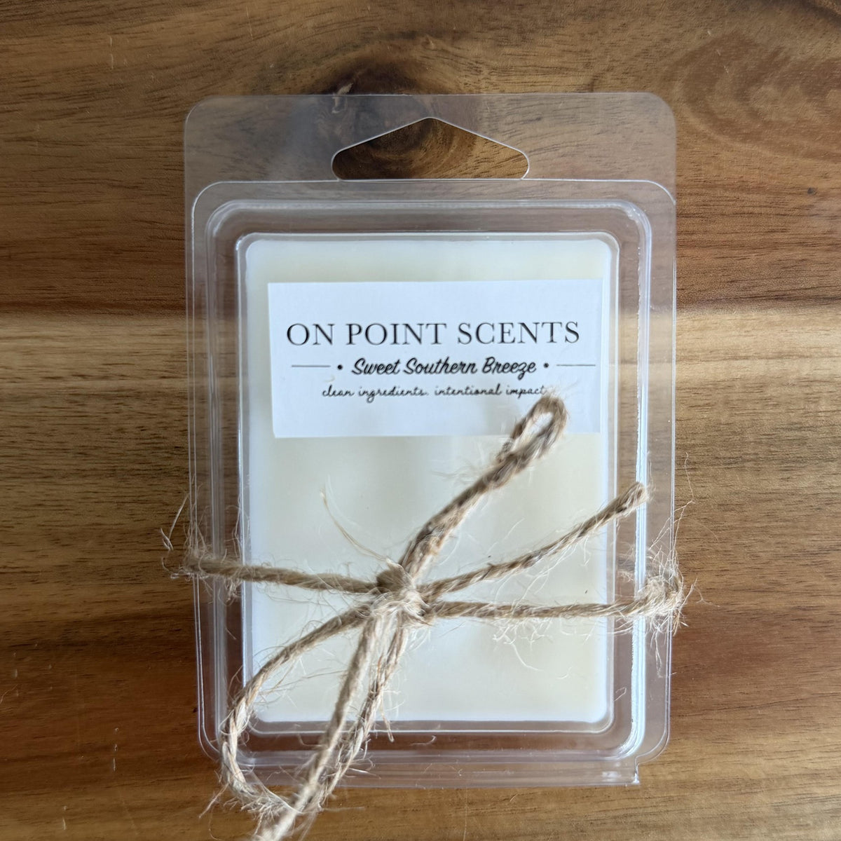 On Point Scents Sweet Southern Breeze soy wax melt clamshell, hand-poured in LaBelle, Florida